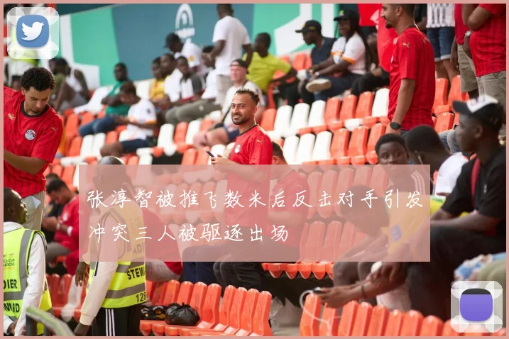 张淳智被推飞数米后反击对手引发冲突三人被驱逐出场